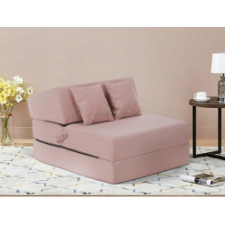 Sezlong moale Tempo Kondela Pelos (Pink)