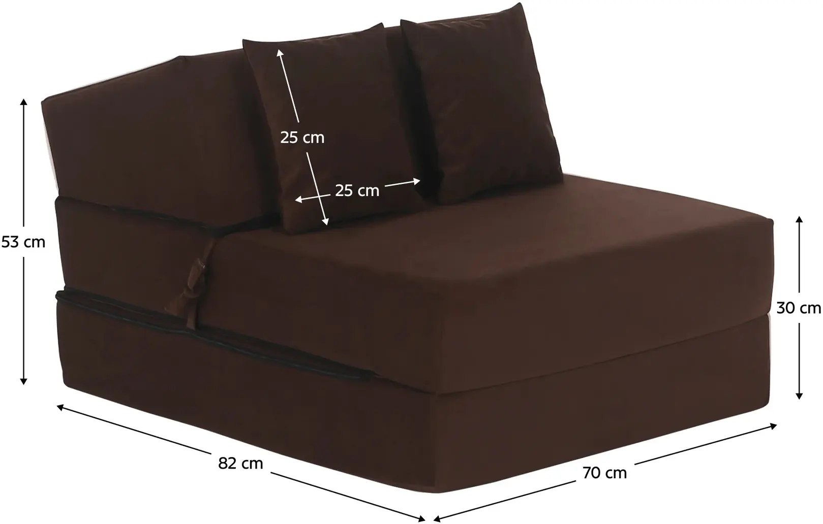 Sezlong moale Tempo Kondela Pelos Trinity 07 (Brown) - 7