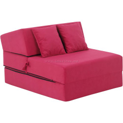 Sezlong moale Tempo Kondela Pelos Trinity 10 (Magenta)