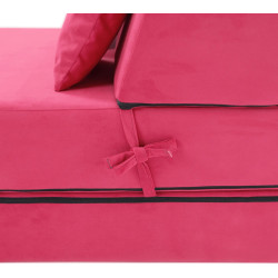 Sezlong moale Tempo Kondela Pelos Trinity 10 (Magenta) Thumb