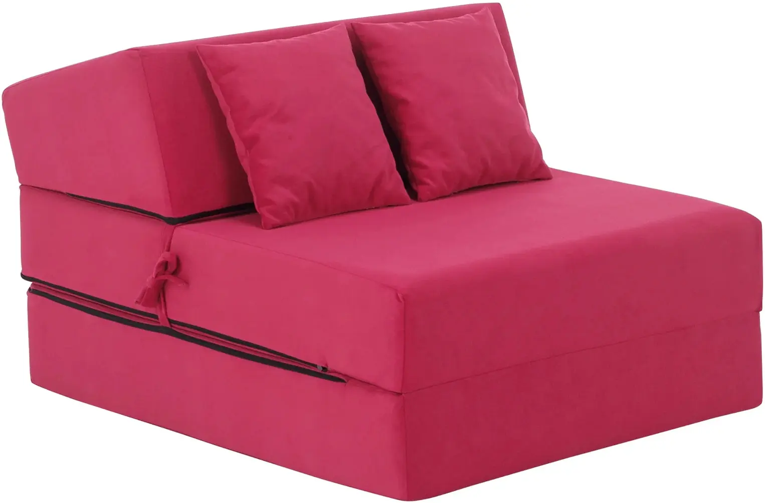 Sezlong moale Tempo Kondela Pelos Trinity 10 (Magenta)
