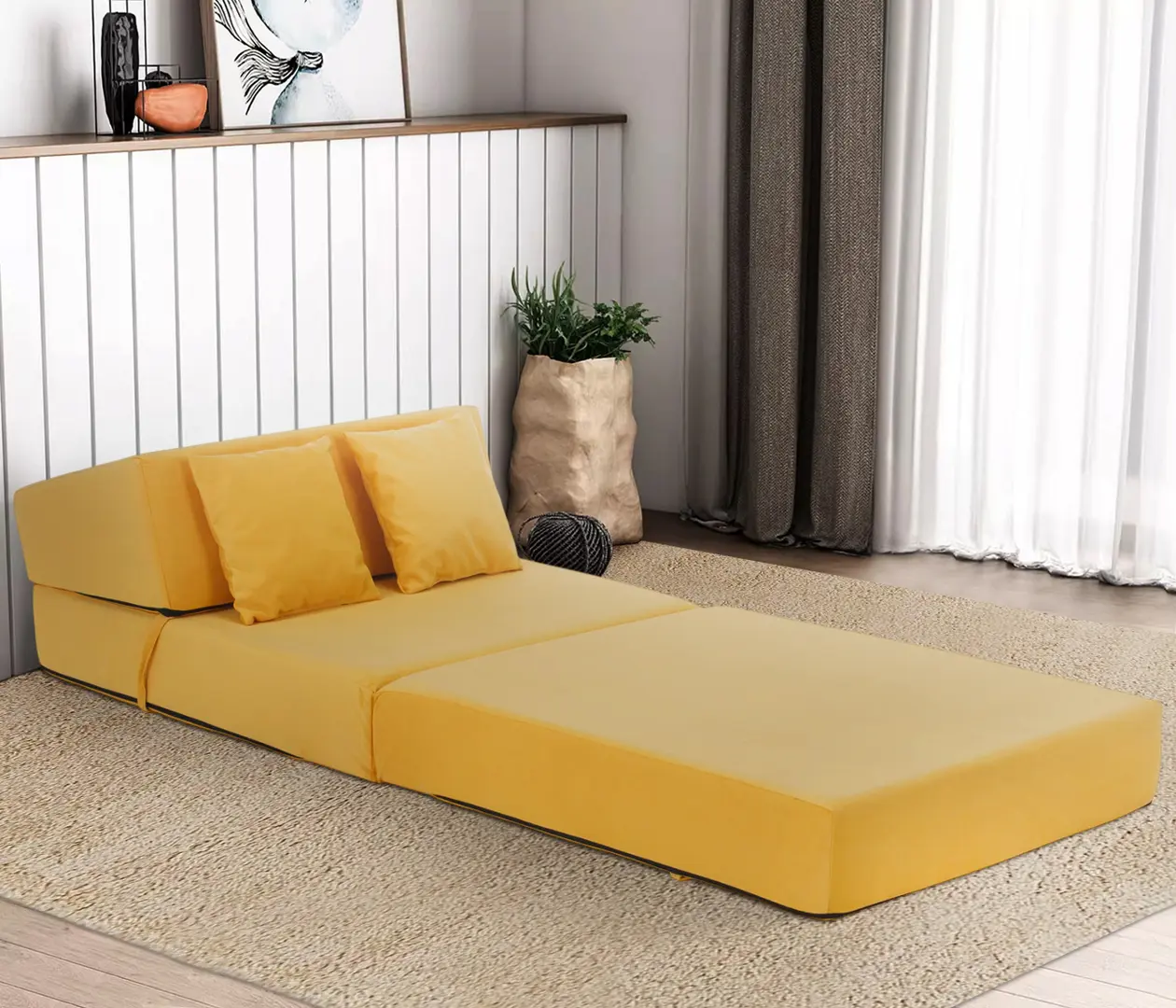 Sezlong moale Tempo Kondela Pelos Trinity 18 (Yellow)