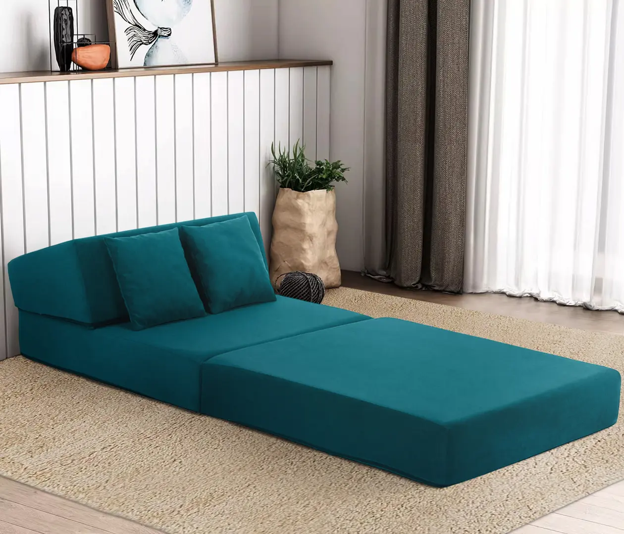 Sezlong moale Tempo Kondela Pelos Trinity 29 (Petrol)