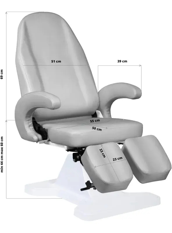 Fotoliu cosmetologic Activeshop 112 Hydraulic (Grey/White)