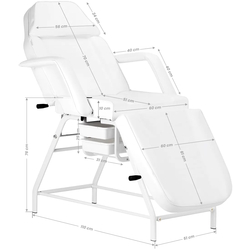 Fotoliu cosmetologic Activeshop 557A (White) Thumb