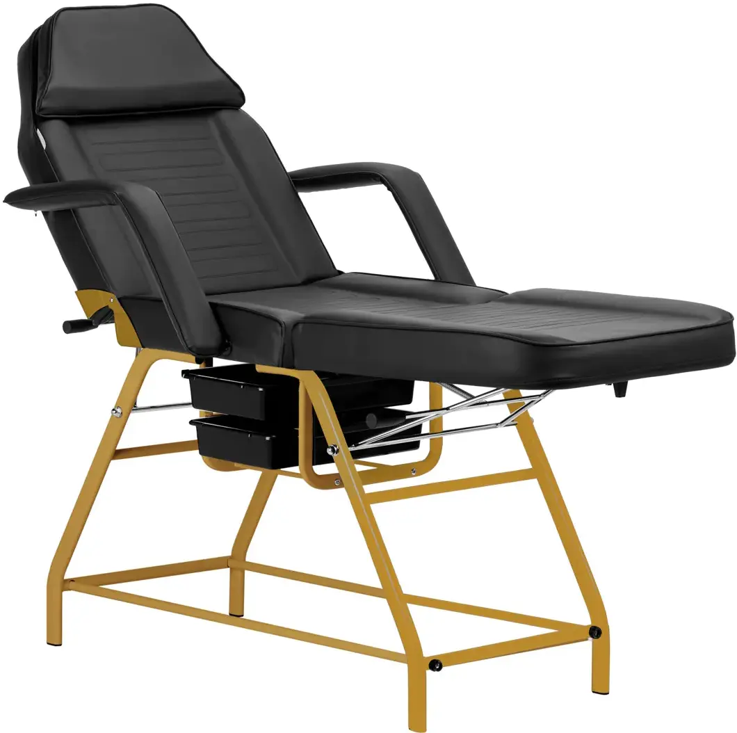 Fotoliu cosmetologic Activeshop 557G (Black/Gold)