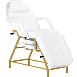Fotoliu cosmetologic Activeshop 557G (White/Gold) Thumb