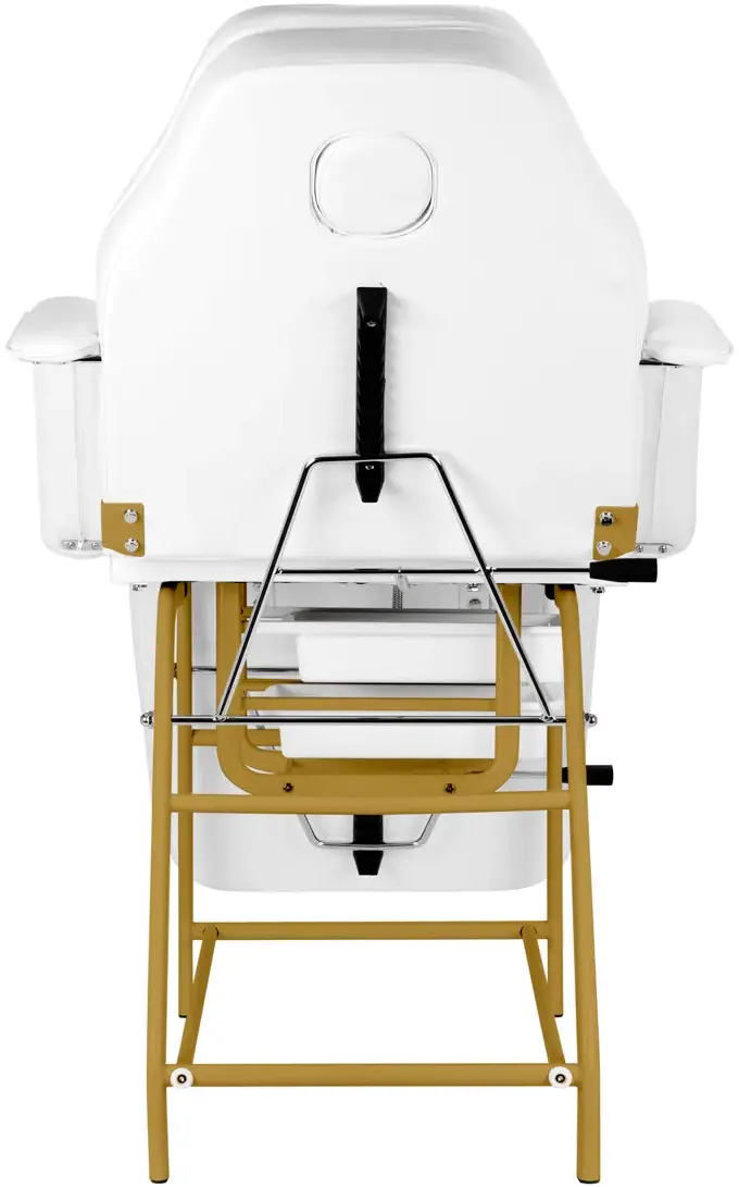 Fotoliu cosmetologic Activeshop 557G (White/Gold)