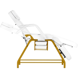 Fotoliu cosmetologic Activeshop 557G (White/Gold) Thumb