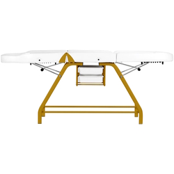 Fotoliu cosmetologic Activeshop 557G (White/Gold) Thumb