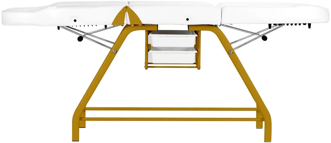 Fotoliu cosmetologic Activeshop 557G (White/Gold)