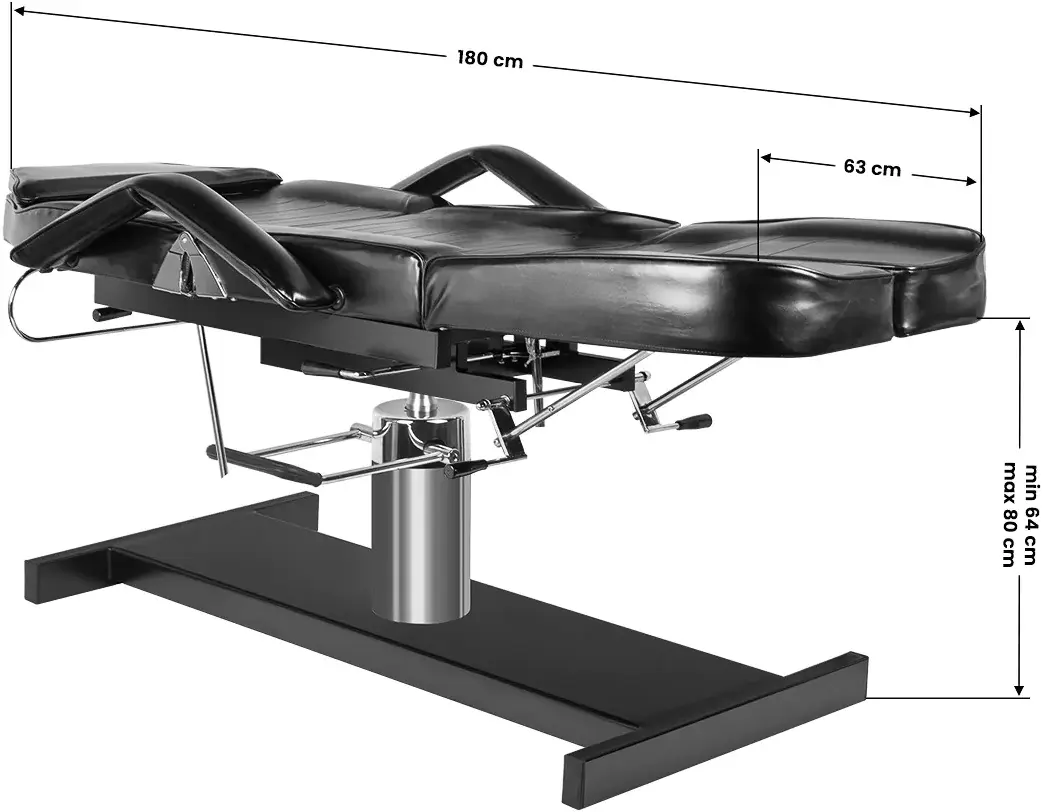 Fotoliu cosmetologic Activeshop A-210 Pedi Hydraulic (Black)