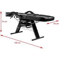 Fotoliu cosmetologic Activeshop Basic 202 (Black) Thumb