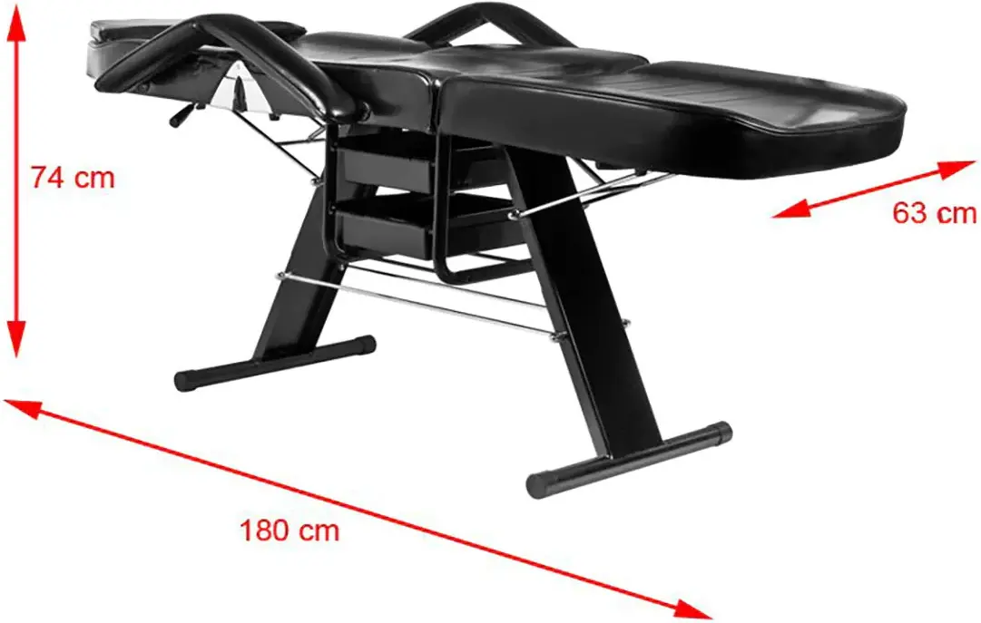 Fotoliu cosmetologic Activeshop Basic 202 (Black)