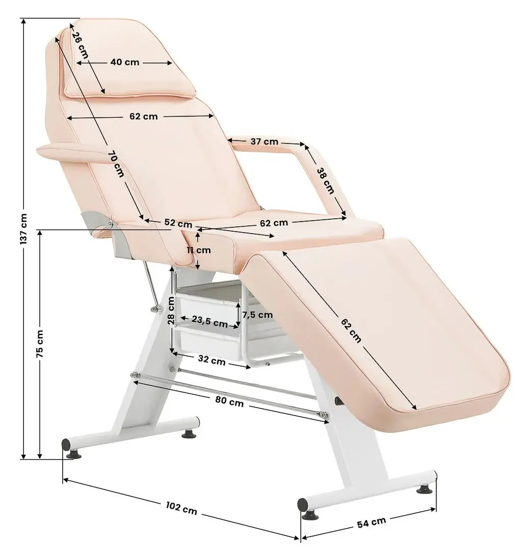 Кресло косметологическое Activeshop Basic 202 (Pink)