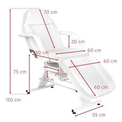 Fotoliu cosmetologic Activeshop Basic 202 (White) Thumb
