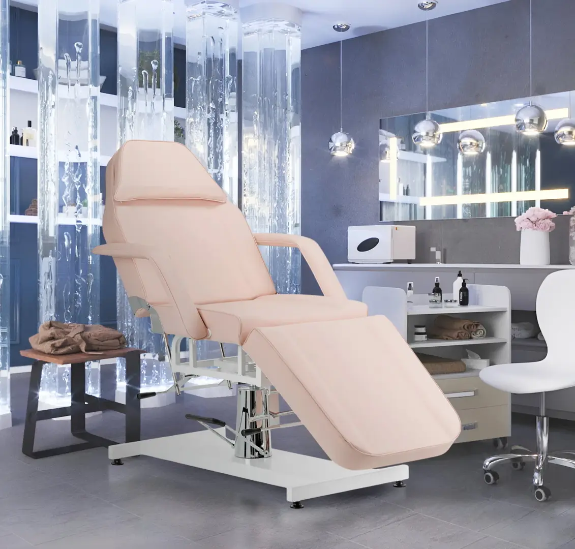 Кресло косметологическое Activeshop Basic 210 Hydraulic (Pink/White)