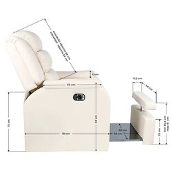 Fotoliu cosmetologic Activeshop Hilton (Cream) Thumb
