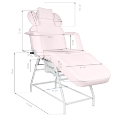 Fotoliu cosmetologic Activeshop Ivette 133145 (Pink) Thumb