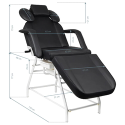 Fotoliu cosmetologic Activeshop Ivette 133149 (Black) Thumb