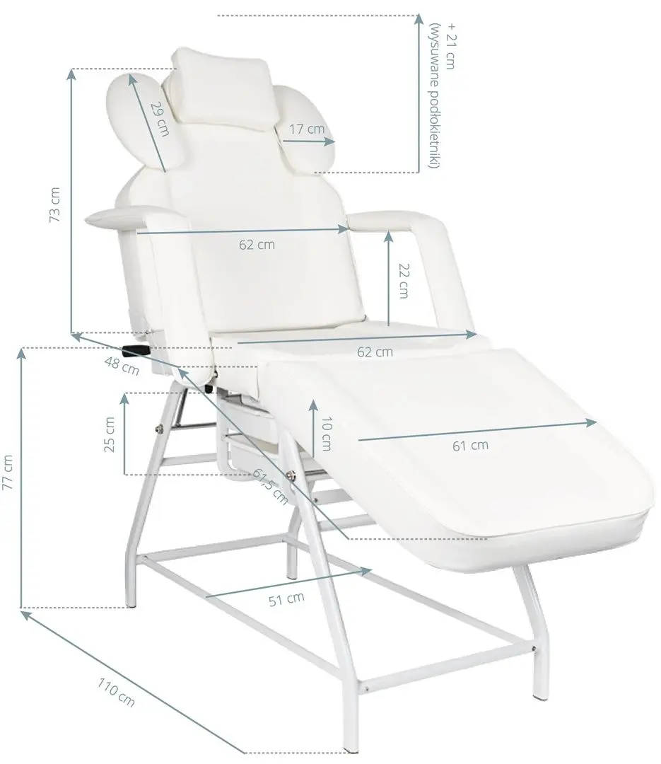 Fotoliu cosmetologic Activeshop Ivette (Grey)