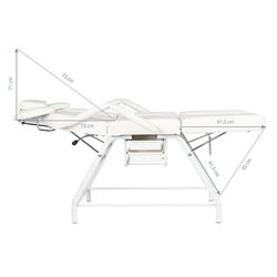 Fotoliu cosmetologic Activeshop Ivette (White) Thumb