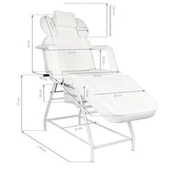 Fotoliu cosmetologic Activeshop Ivette (White) Thumb