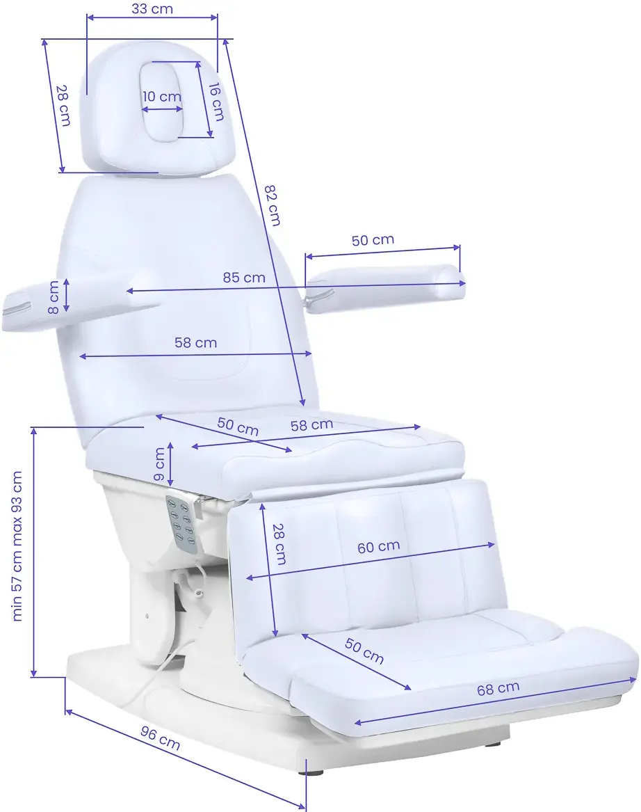 Кресло косметологическое Activeshop Kate 4 155554 (Cold White) - 8