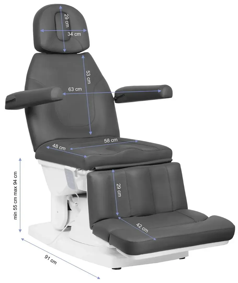 Fotoliu cosmetologic Activeshop Kate 4 (Grey)