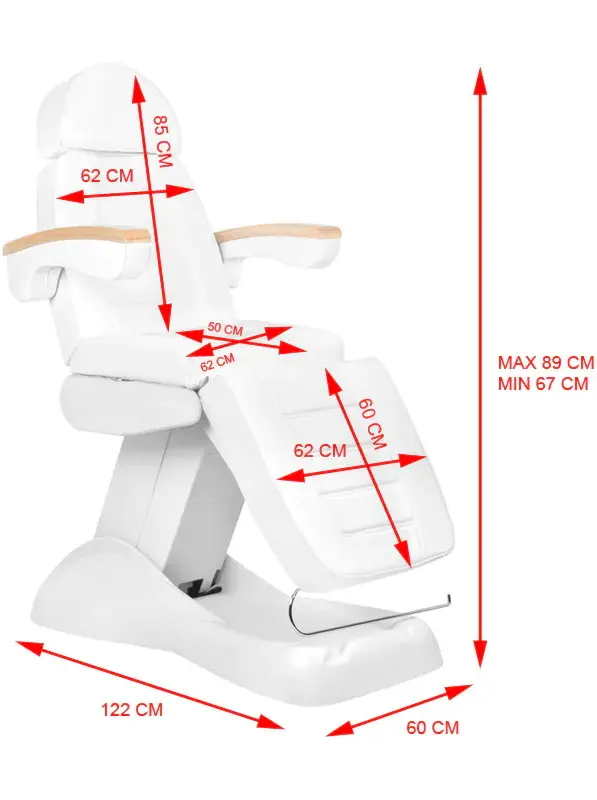 Fotoliu cosmetologic Activeshop Lux 142852 (White)