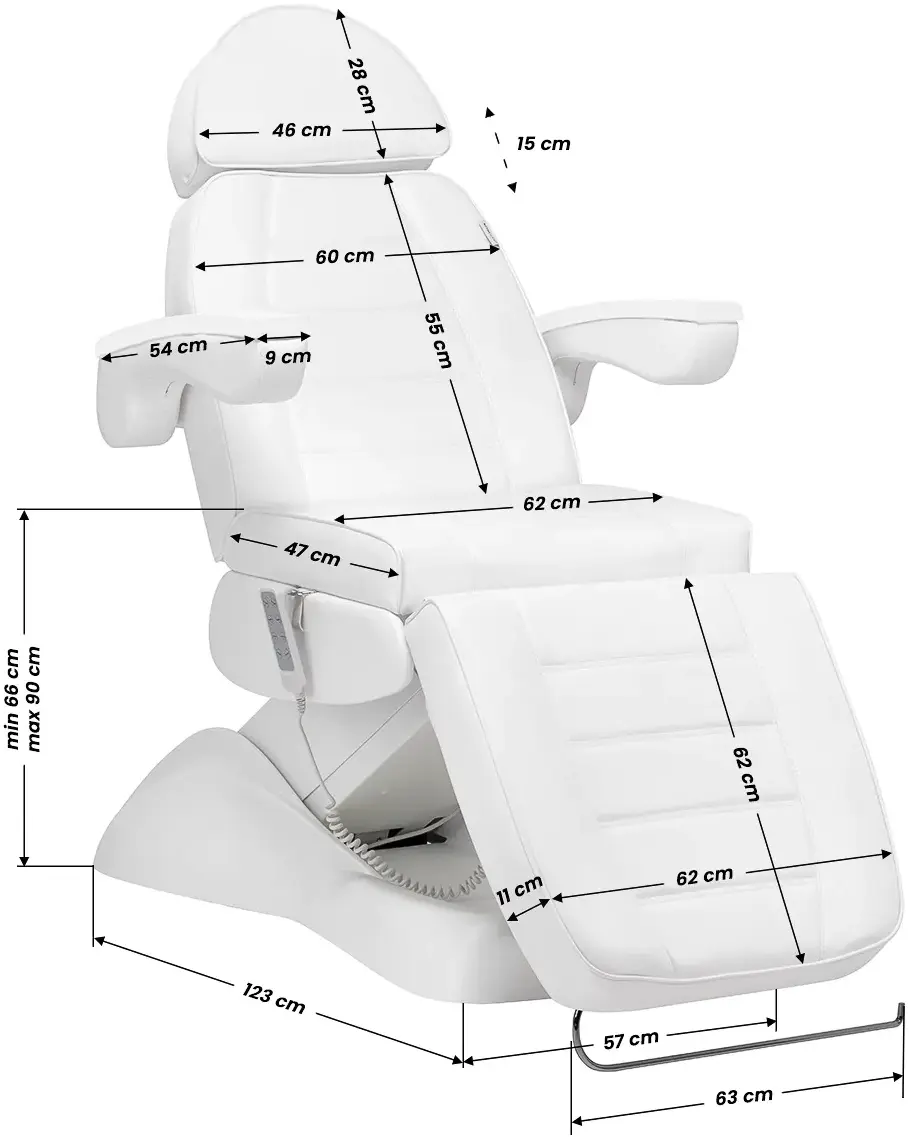 Кресло косметологическое Activeshop Lux 4M 112818 (White) - 11