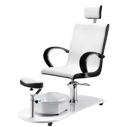 Fotoliu cosmetologic cu hidromasaj Activeshop 308 (White/Black) Thumb