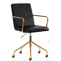 Кресло Activeshop QS-OF211G 148160 (Black/Gold) Thumb