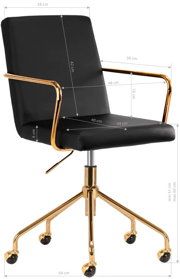 Кресло Activeshop QS-OF211G 148160 (Black/Gold)