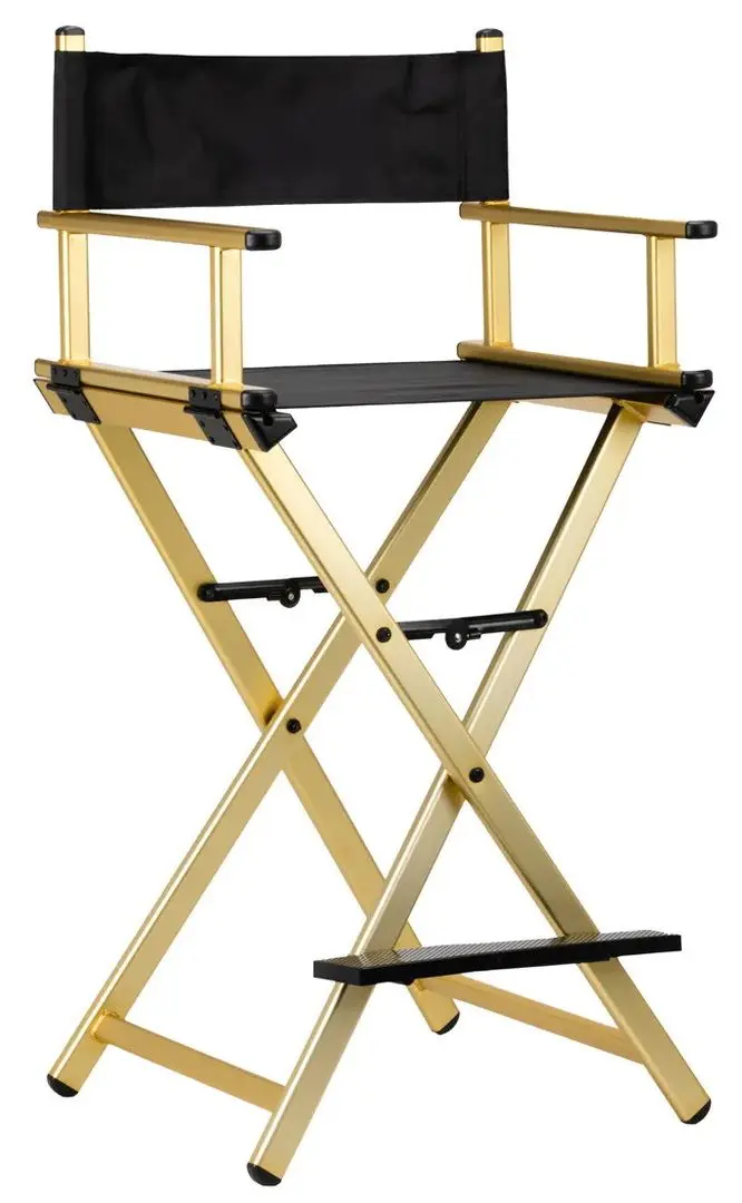 Scaun make-up pliabil Activeshop 123776 (Gold/Black)