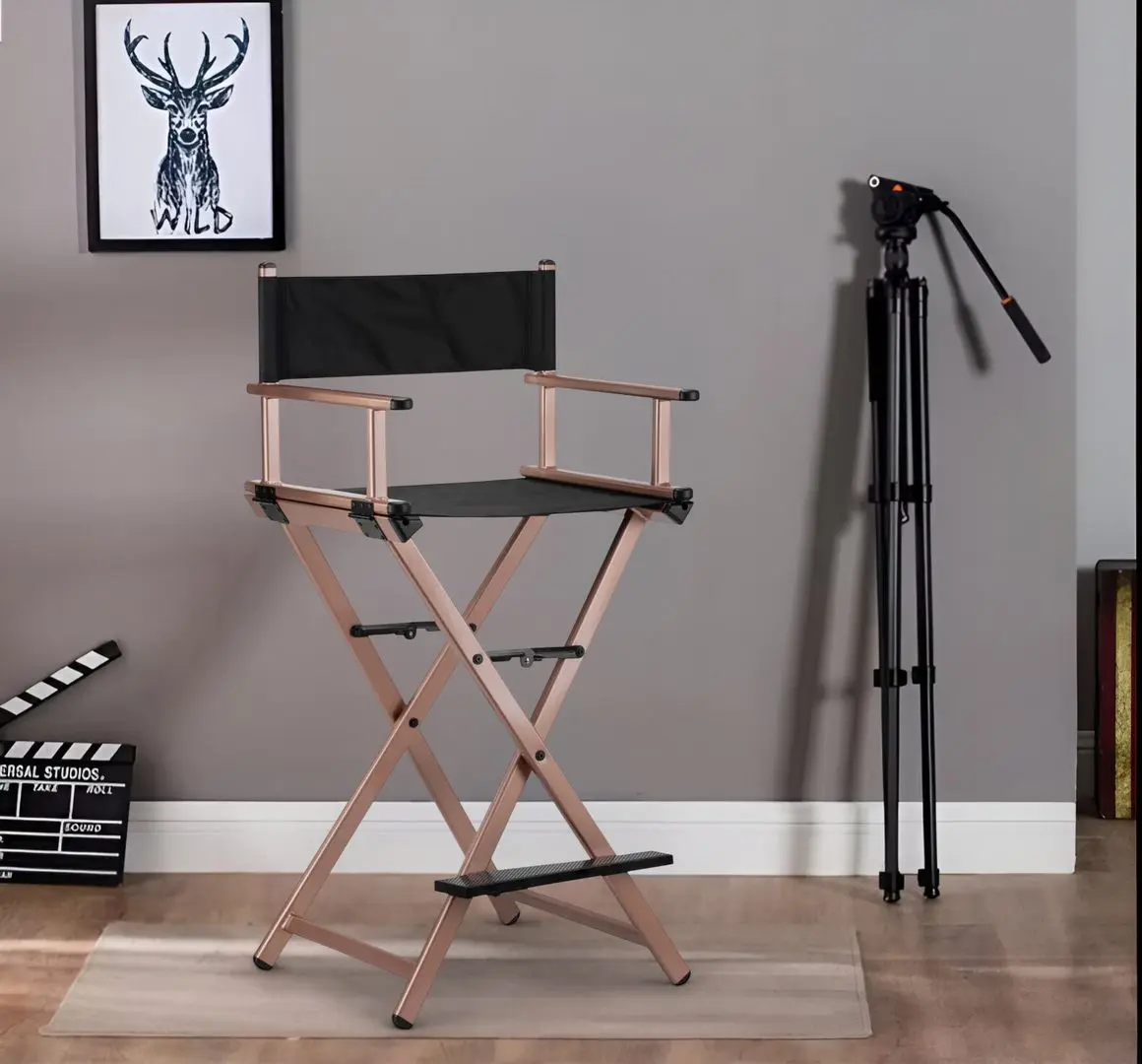 Scaun make-up pliabil Activeshop 140084 (Rose Gold)