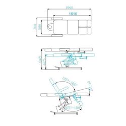 Fotoliu cosmetologic Azzurro 706 (White) Thumb