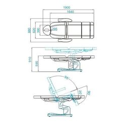 Fotoliu cosmetologic Azzurro 708A 109094 (White) Thumb