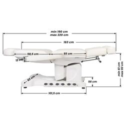 Fotoliu cosmetologic Azzurro 708BS Exclusive (White) Thumb