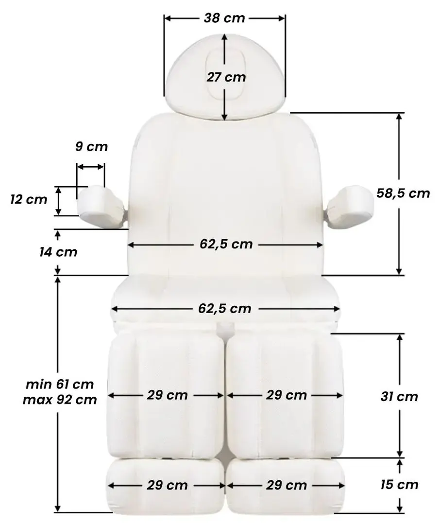 Fotoliu cosmetologic Azzurro 708BS Exclusive (White)