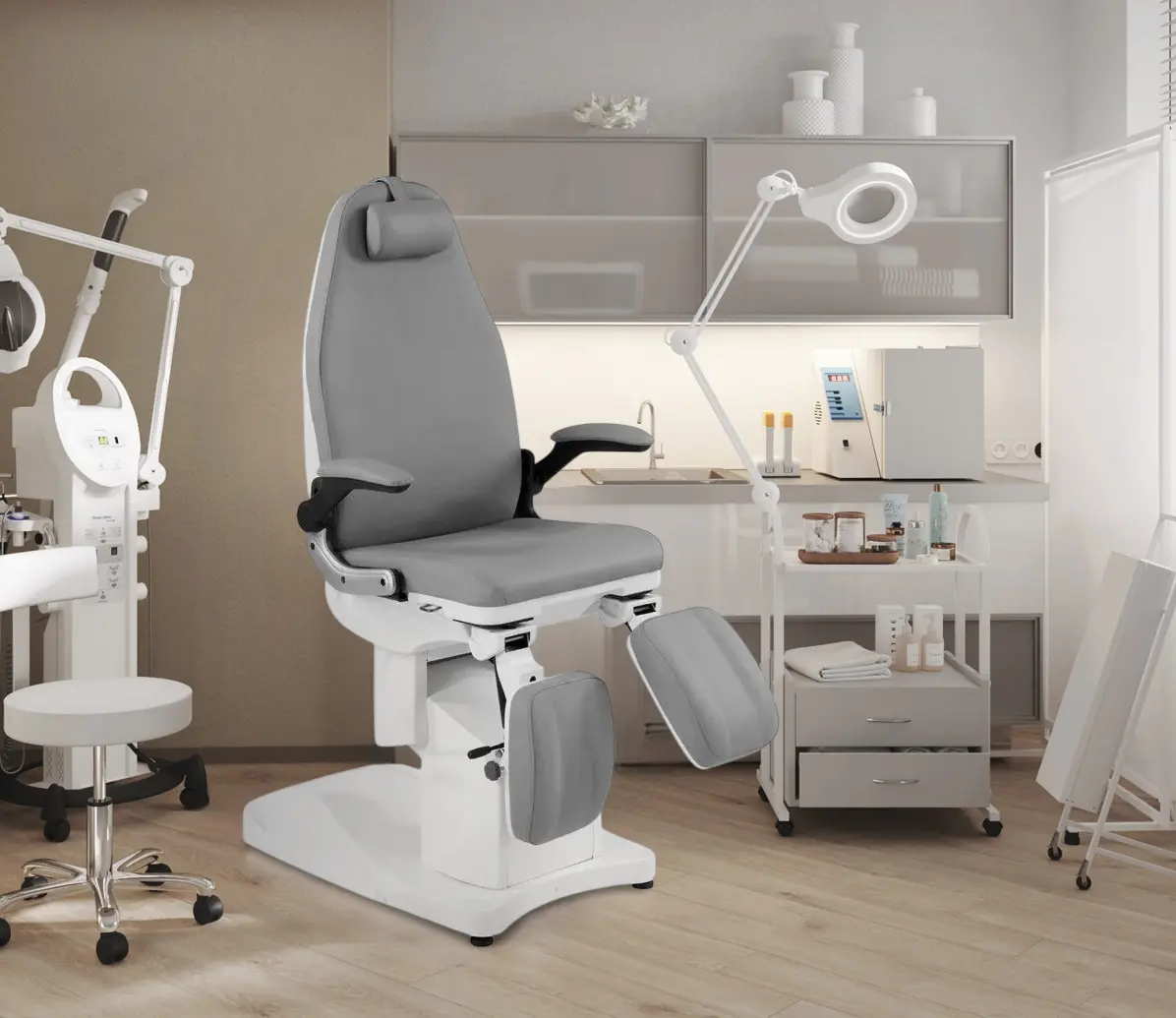 Fotoliu cosmetologic Azzuro 709A 3 (Grey/White)