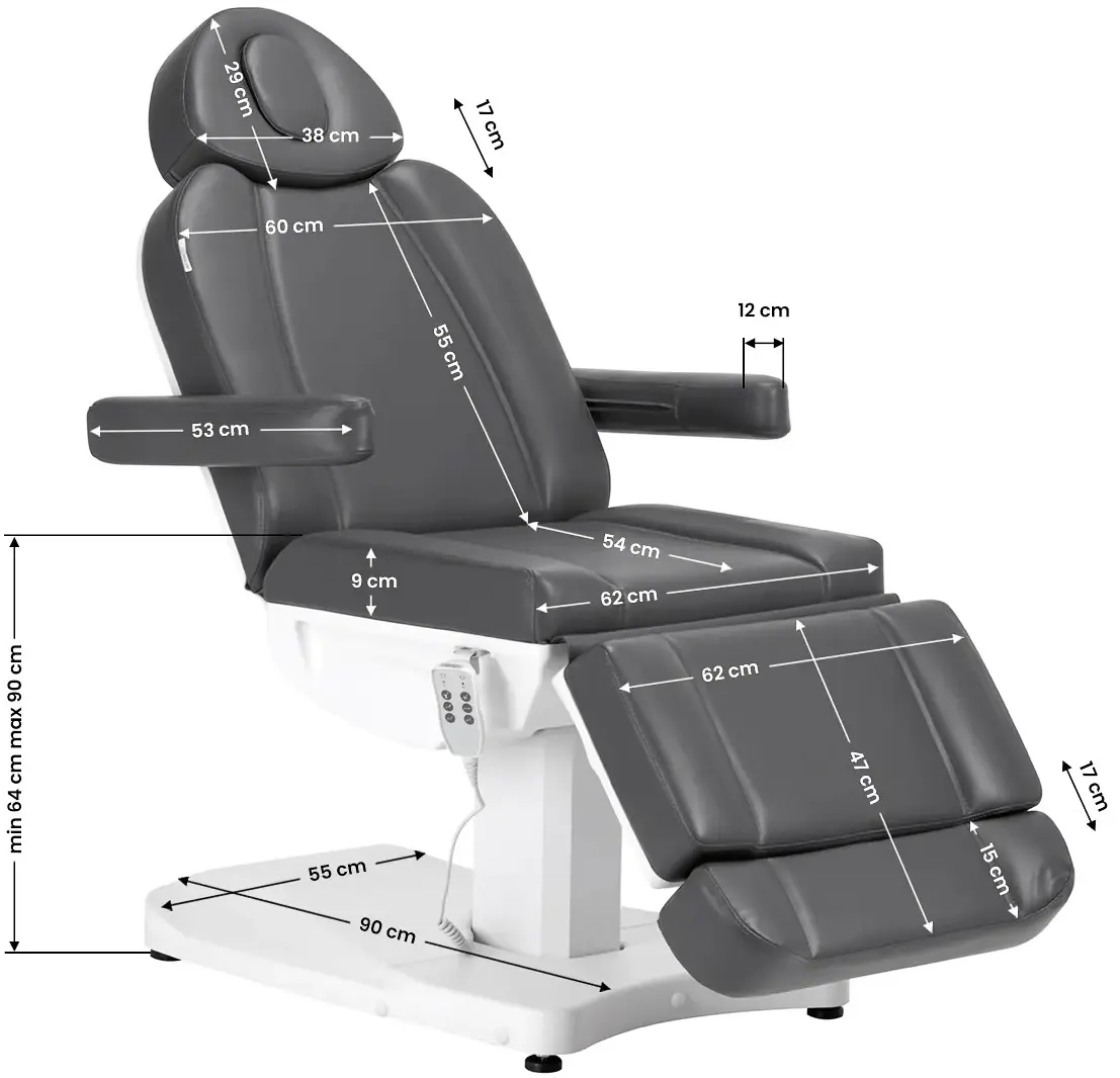 Fotoliu cosmetologic Azzurro 803D 148392 (Dark Grey)
