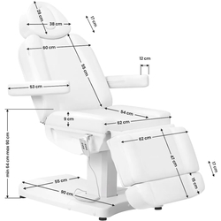 Fotoliu cosmetologic Azzurro 803D 3 (White) Thumb