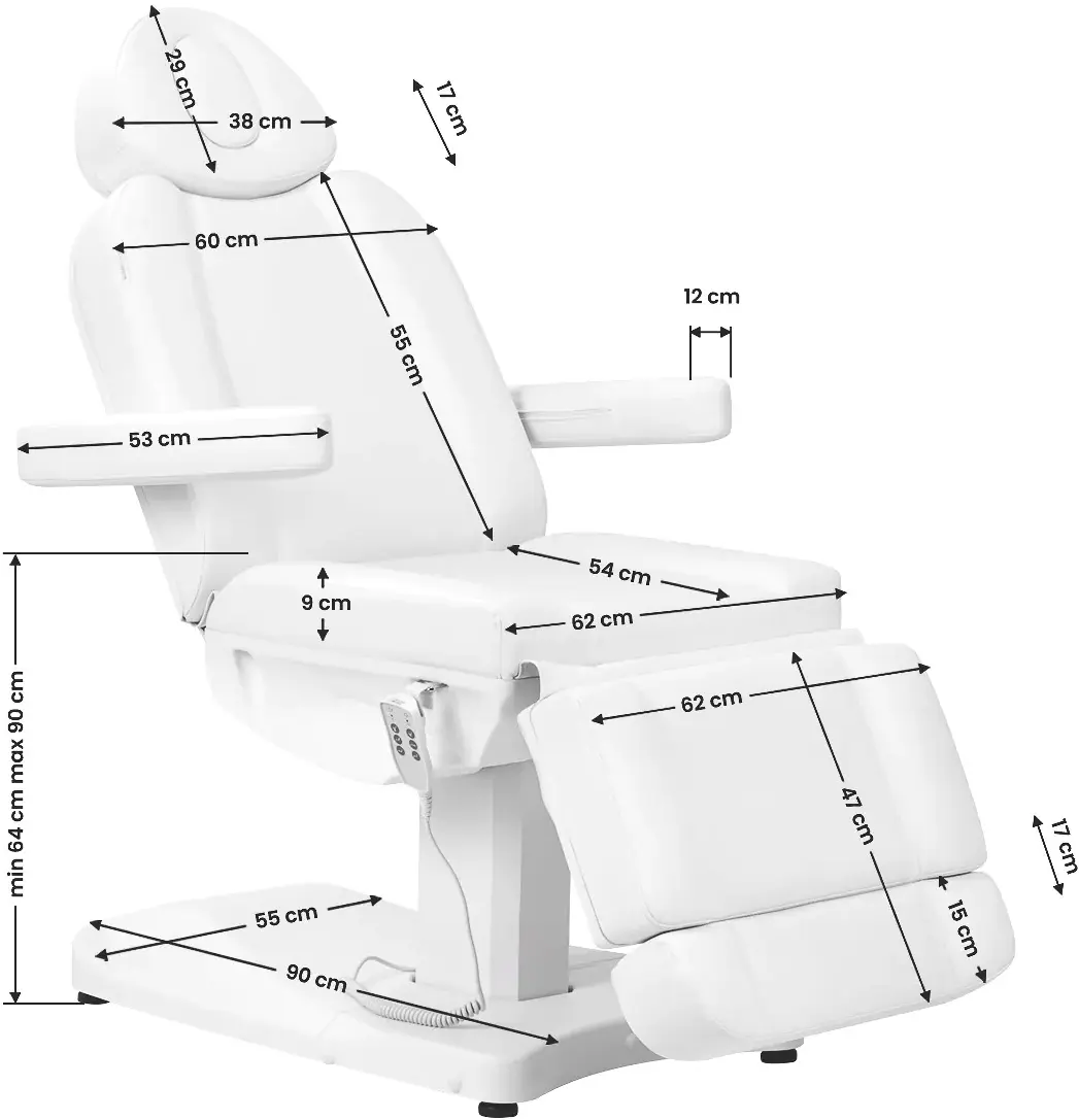 Fotoliu cosmetologic Azzurro 803D 3 (White)
