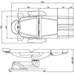 Fotoliu cosmetologic Azzurro 869AS 118764 (Grey) Thumb