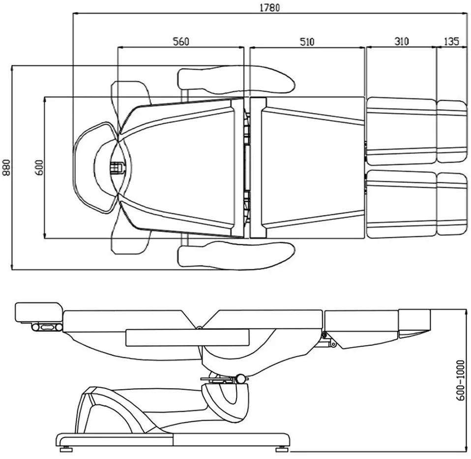 Fotoliu cosmetologic Azzurro 869AS 118764 (Grey)