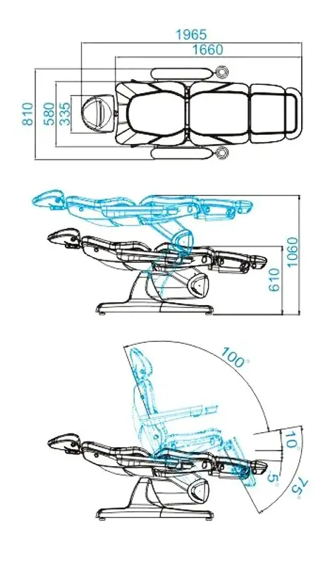 Кресло косметологическое Azzurro 870 109081 (White)