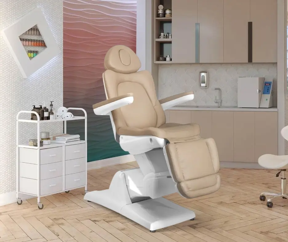 Fotoliu cosmetologic Azzurro 870 3 (Cappuccino/White)