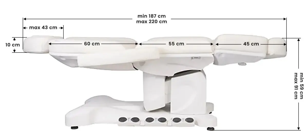 Fotoliu cosmetologic Azzurro Exclusive 708B (White)