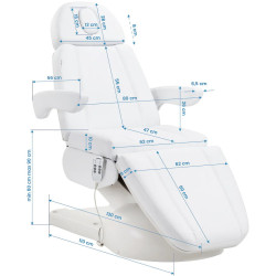 Fotoliu cosmetologic Azzurro Lux V1 152196 (White) Thumb